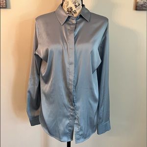 H&M powder blue blouse